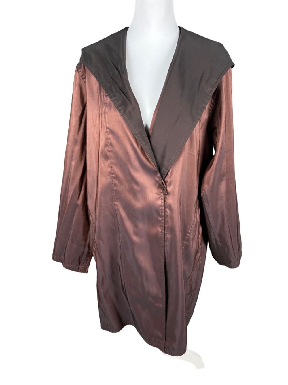 Mycra Pac Now Bronze Reversible Hooded Rain Jacket Womens 1-S/M Nylon Polyester